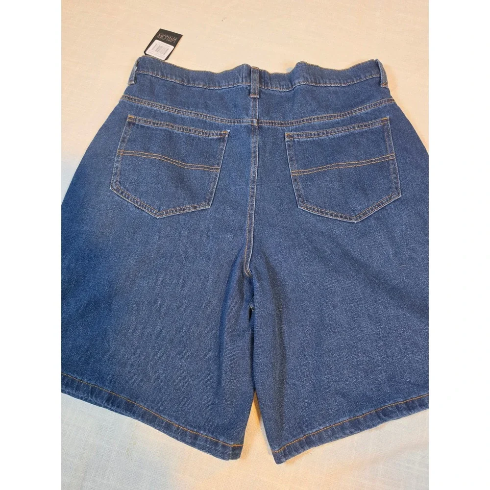 Valor Collective Baggy Jorts Indigo Denim Skate Shorts Mens 36 DVAW251032 NEW